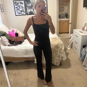 Wilfred Black Flared Jumpsuit